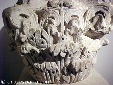 Capitel del Museo que hay en el Parque Arqueológico de Segóbriga