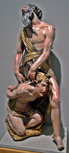 Sacrificio de Isaac. Alonso Berruguete