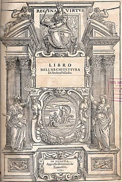 Portada de Los Cuatro Libros de Arquitectura de Andrea Palladio