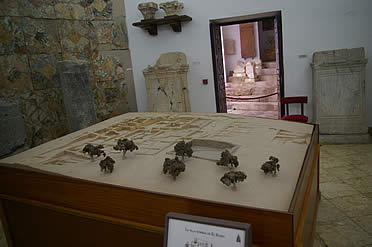 Maqueta de la Villa Romana de El Ruedo, en el Museo Arqueol&oacute;gico de C&oacute;rdoba