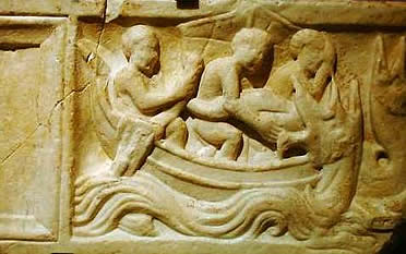 Sarc&oacute;fago paleocristiano procedente de El Monastil