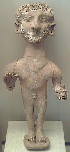 Figura de terracota aparecida en Puis des Molins