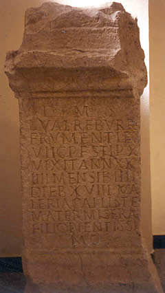 Ara romana en el Museo de Tarragona