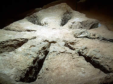 Detalle de la necr&oacute;polis romana de Vilassar